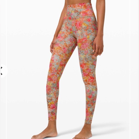 Lululemon Align Legging 4 Inflorescence Multicolor Activewear Gym Yoga Running - Picture 1 of 12